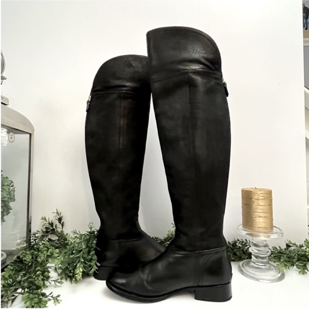 Tory Burch Simone Black Over-the-Knee Boots Size 8 - Picture 4 of 16